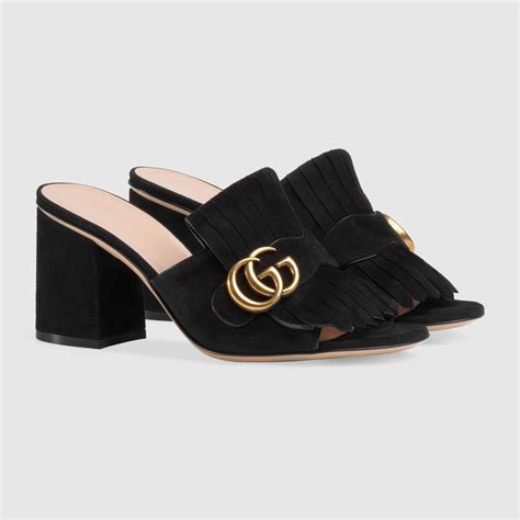 mules gucci soldes|gucci suede mules.